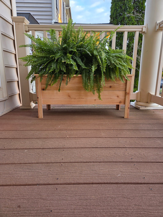 Handcrafted Cedar Planter Box (Wide)
