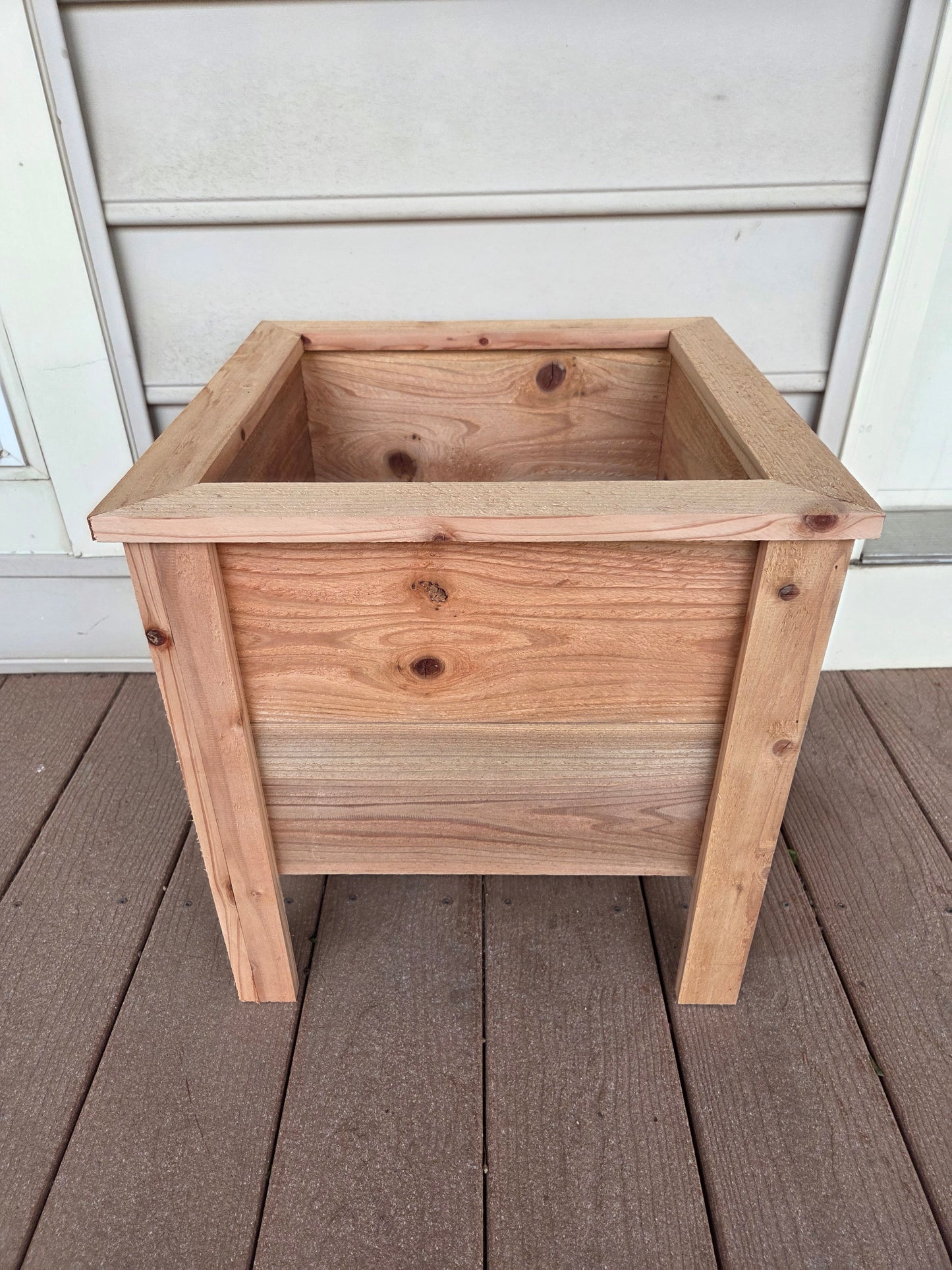 Handcrafted Cedar Planter Box (Square)