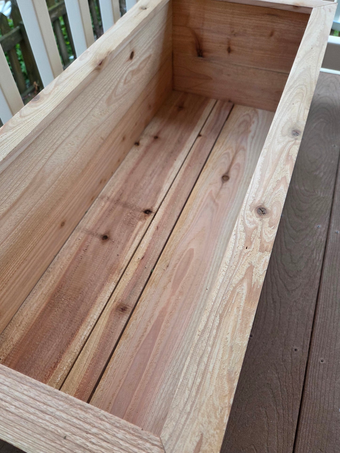 Handcrafted Cedar Planter Box (Wide)
